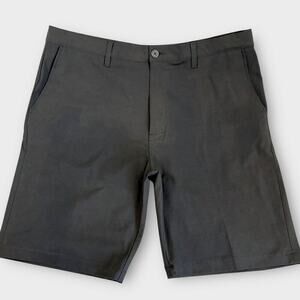 Callaway Classic Chino Casual Golf Shorts Stretchy Size 38 Dark Brown Flat Front